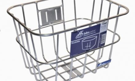 Bike Partner – Roskilde – Cykelkurv til front – Sølv alu – med beslag