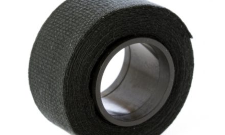 Bomuldstape Sort i rulle.