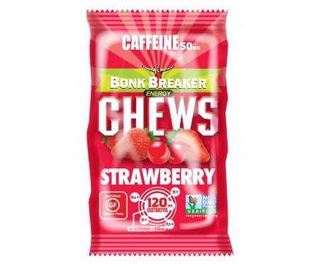 BONK BREAKER  Chews – Energi vingummi – Strawberry – 100 mg koffein – 50 gram