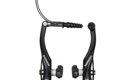 Bremseklo Shimano Alivio V-bremse Sort til bag med fast bremsesko