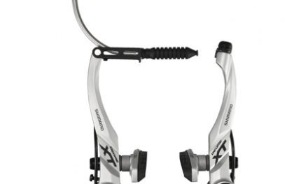 Bremseklo Shimano XT V-bremser Sølv til bag med udskiftelig bremsegummi