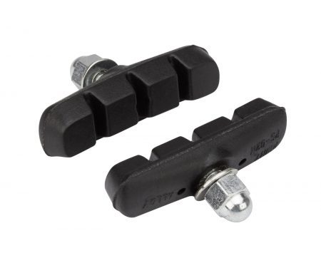 Bremsesko Road og MTB 55mm lang  – 1 par sort