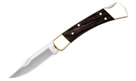 Buck Folding Hunter  – Foldekniv – 9,5 cm blad – Træ/Messing