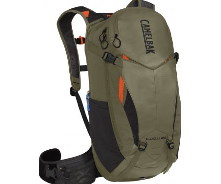 Camelbak K.U.D.U. – Rygsæk 20L med rygbeskyttelse – Str. S/M – Oliven/Orange