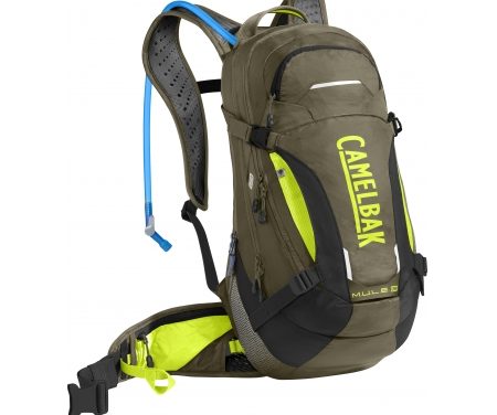 Camelbak M.U.L.E. LR – Rygsæk 15L med 3 L vandreservior – Oliven/Lime