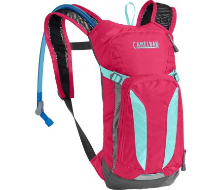 Camelbak Mini M.U.L.E. – Rygsæk 3L med 1,5 L vandreservior – Pink/Turkis-blå