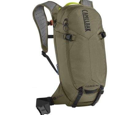 Camelbak T.O.R.O. – Rygsæk 14L med rygskjold – Str. M/L – Oliven/Lime