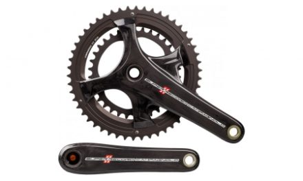 Campagnolo Super Record – Kranksæt TI Carbon 34/50 tands 2 x 11 gear – 172,5mm pedalarme