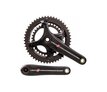 Campagnolo Super Record – Kranksæt TI Carbon 34/50 tands 2 x 11 gear – 172,5mm pedalarme