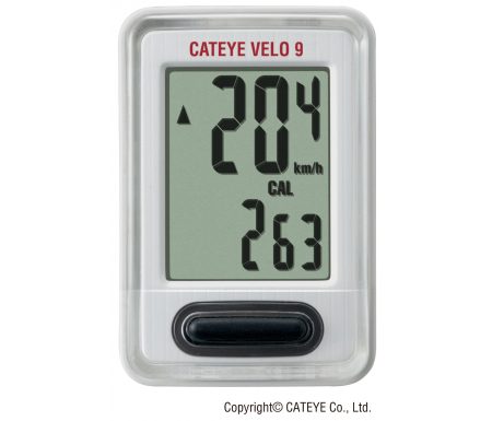 Cateye Computer Velo 9 Hvid CC-VL820