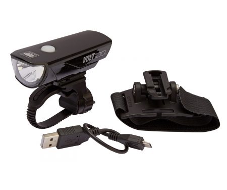 Cateye VOLT100 – Forlygte – 100 lumen – HL-EL150RC USB – Sort
