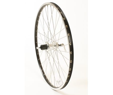 Connect MTB baghjul – 26 x 1,75 – 8/10 speed –  Disc / Fælgbremse – Sort/sølv