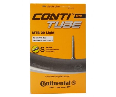 Continental MTB 29 Light – Cykelslange – Str. 29"x1.75-2.40" – 60 mm racerventil