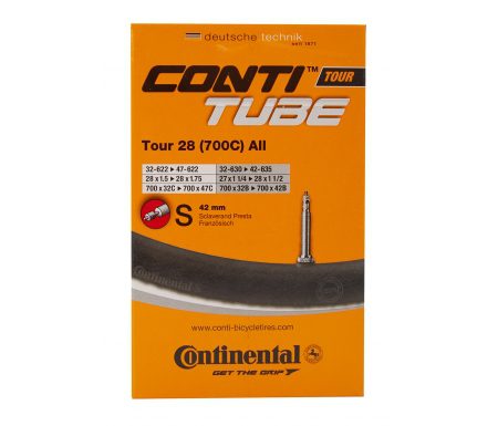 Continental Tour 28 All – Cykelslange – Str 700×32-47c – 28" x 1,75-2.0 – Racerventil 42mm