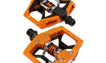 Crankbrothers Double Shot – MTB kombipedal – Orange/sort/sølv