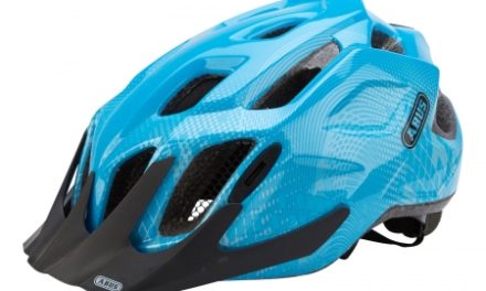 Cykelhjelm Abus MountX med LED lys Blå