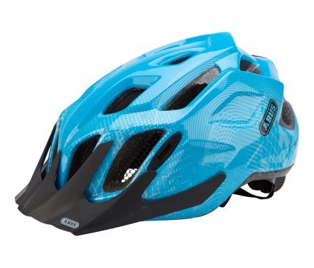 Cykelhjelm Abus MountX med LED lys Blå