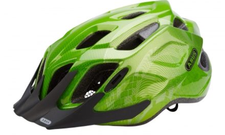 Cykelhjelm Abus MountX med LED lys Grøn