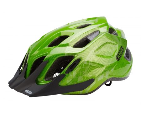 Cykelhjelm Abus MountX med LED lys Grøn