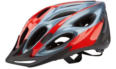 Cykelhjelm Abus Raxtor Zoom rød/sølv