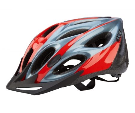 Cykelhjelm Abus Raxtor Zoom rød/sølv