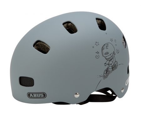 Cykelhjelm Abus Scraper Kid V.2 Str. 48-55 cm matgrå