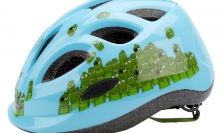 Cykelhjelm Abus Smiley Lyseblå/Grøn