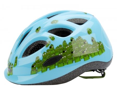 Cykelhjelm Abus Smiley Lyseblå/Grøn