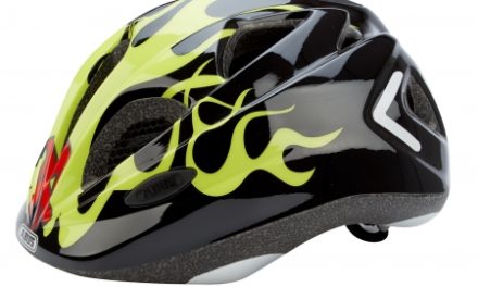 Cykelhjelm Abus Super Chilly sort/gul