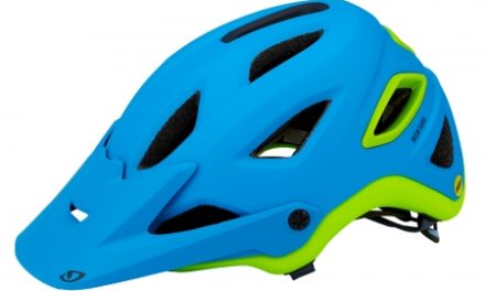 Cykelhjelm Giro Montaro MIPS – Mat blåt/lime