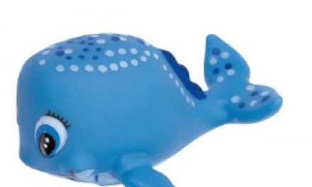 Cykelhorn i plast hval-motiv