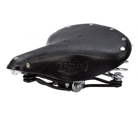 Cykelsadel Brooks B66S Retro Læder Dame Sort