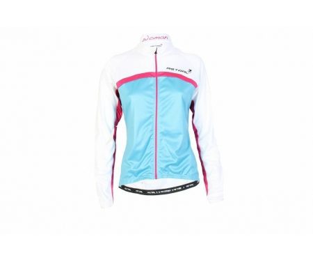 Cykeltrøje blå/hvid/pink Dame Model 1100