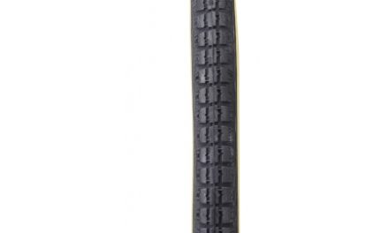 Dæk 20×1 3/8" Sort m.gul side