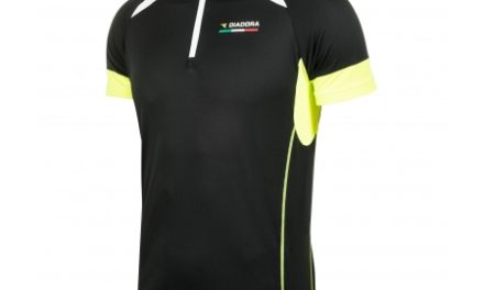 Diadora – Cykeltrøje med korte ærmer – Sort/gul