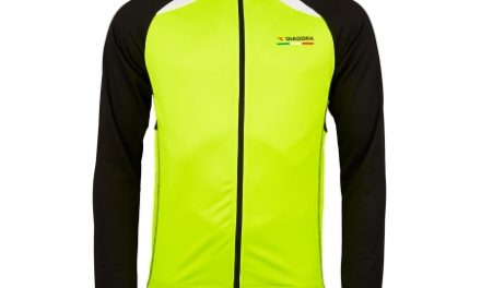 Diadora – Cykeltrøje med lange ærmer – Neongul/sort