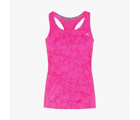 Diadora L. Bright Tank – Løbetop – Dame – Pink