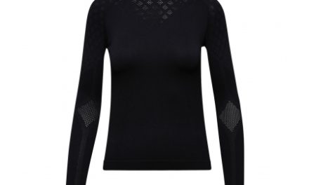Diadora L. LS Turtle Neck ACT – Svedundertrøje Høj Hals – Dame – Sort/Grå