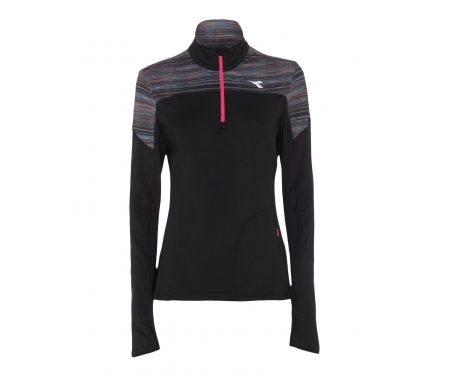 Diadora – L. Warm Up T-shirt Win – Løbebluse – Dame – Sort