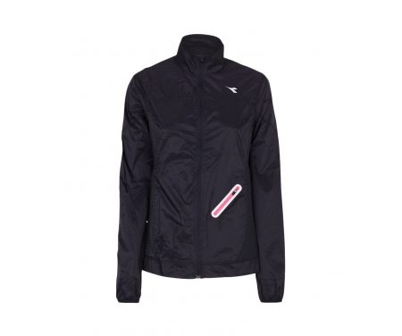 Diadora – L. Wind Jacket – Vindtæt løbejakke – Dame – Sort