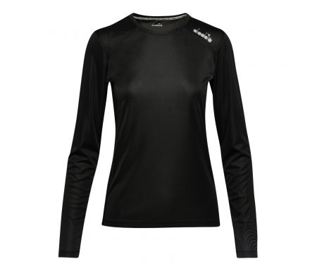 Diadora L. X-Run LS T-Shirt – Lange Ærmer Dame – Sort