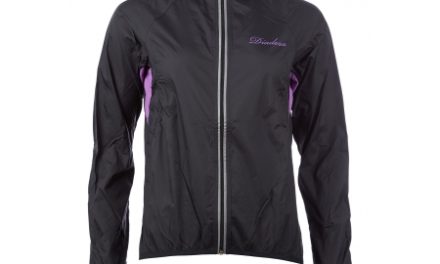 Diadora LED Performance vindjakke – Dame cykeljakke – Sort/lilla