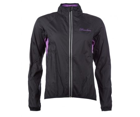 Diadora LED Performance vindjakke – Dame cykeljakke – Sort/lilla