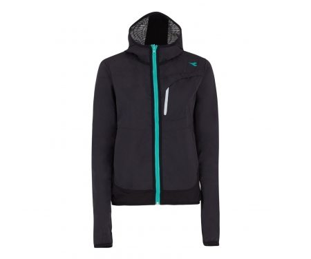 Diadora vendbar løbejakke – Dame – L. Reversible Wind Jacket – Sort