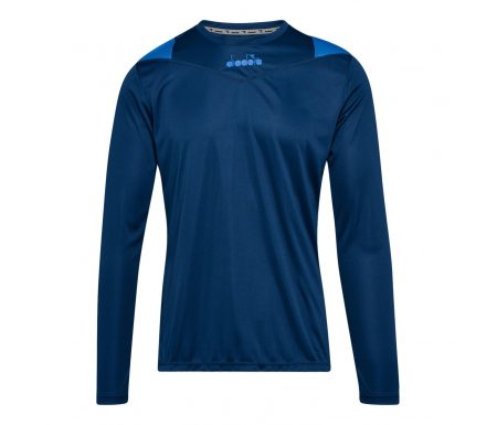 Diadora X-Run LS T-Shirt – Lange Ærmer Herre – Blå