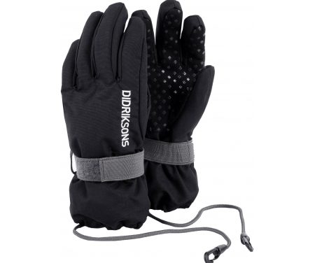 Didriksons Biggles Five Kids Gloves – Handske Børn – Sort