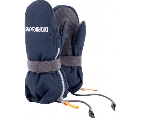 Didriksons Biggles Kids Zip Mittens – Luffe Børn – Navy