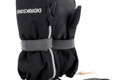 Didriksons Biggles Kids Zip Mittens – Luffe Børn – Sort