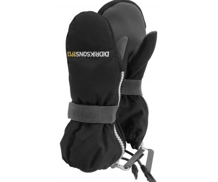 Didriksons Biggles Zip Mittens – Luffer – Sort