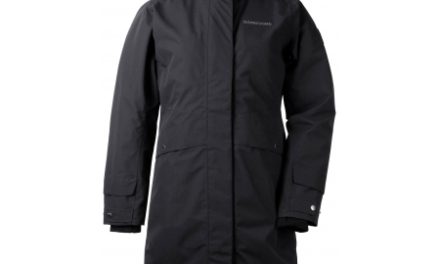 Didriksons Eline Womens Parka – Vandtæt damejakke m. for – Sort
